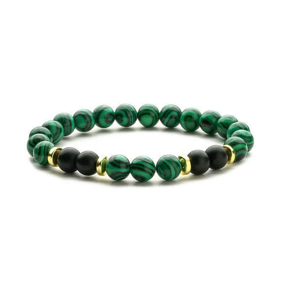 Jewelry Accessories Unisex Handmade Agate Bracelet With Geometric Pattern