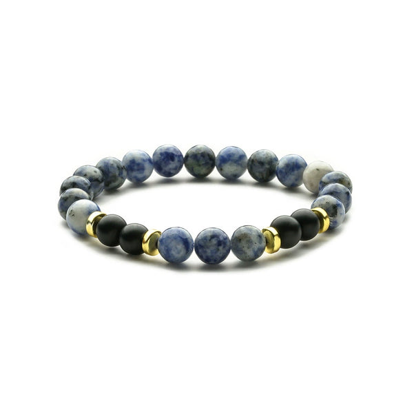 Jewelry Accessories Unisex Handmade Agate Bracelet With Geometric Pattern