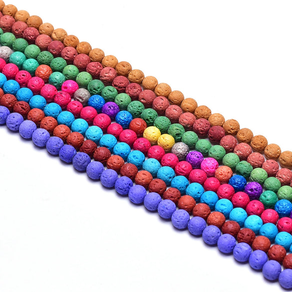 Jewelry Accessories Volcanic Rock Beaded Fuel Injection Natural Stone