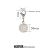 Jewelry Accessories Wood Key Ring With Round Shape And Electroplating Processing