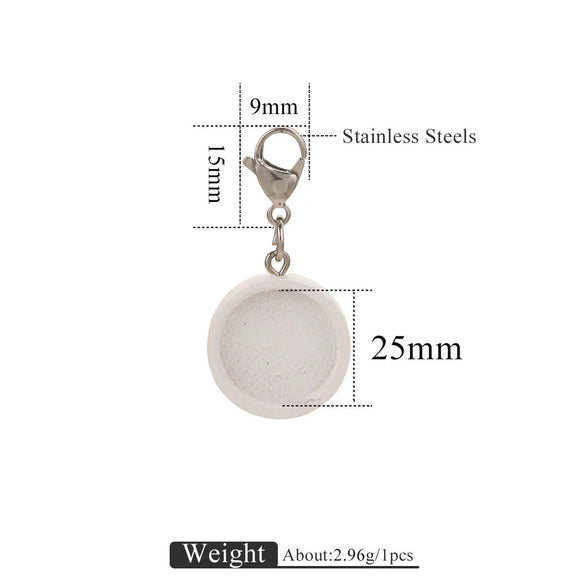 Jewelry Accessories Wood Key Ring With Round Shape And Electroplating Processing
