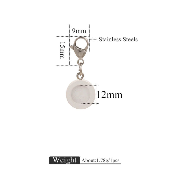 Jewelry Accessories Wood Key Ring With Round Shape And Electroplating Processing