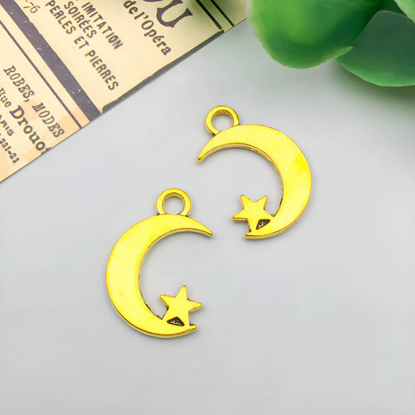 Jewelry Accessories Zinc Alloy Pendant Retro Antique Style Electroplated With Sun Moon Star Pattern