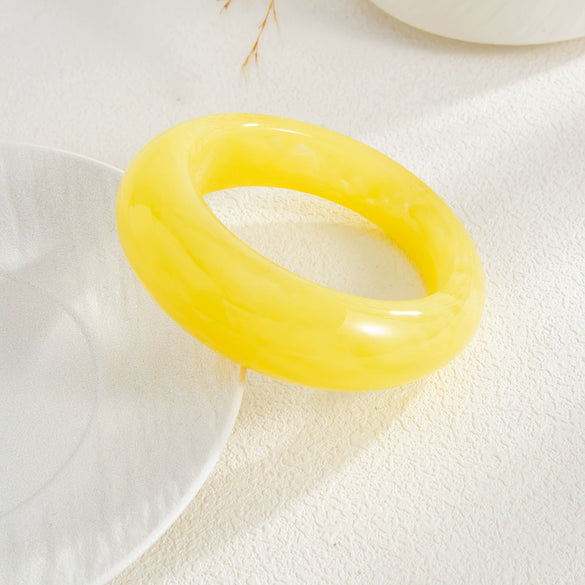 Jewelry Acrylic Acetate Resin Curved Irregular Texture Electroplated Bracelet