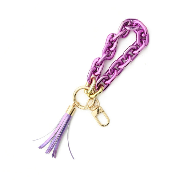 Jewelry Acrylic Geometric Handmade Ladies Keychain Bracelet