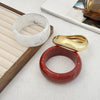 Jewelry Acrylic Handmade Asymmetrical Water Ripple Spring Bracelet Highend Feel