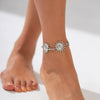 Jewelry Alloy And Iron Chain Geometric Style Women's Anklet With Tassel