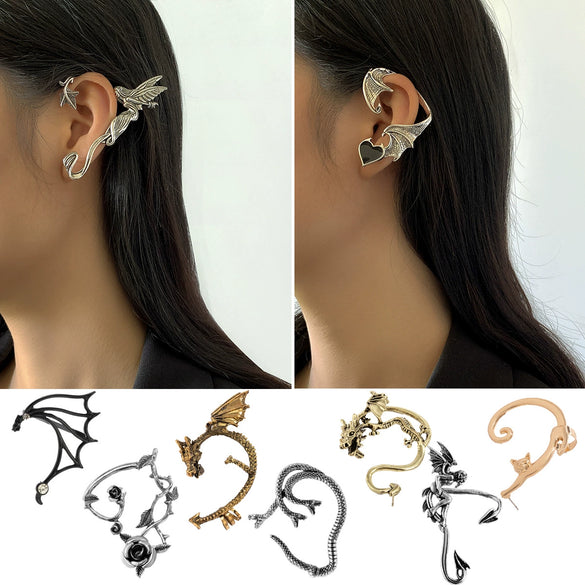 Jewelry Alloy Animal Shaped Retro Electroplated Earrings