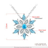 Jewelry Alloy Aqua Blue Snowflake Geometric Light Luxury Style