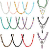 Jewelry Alloy Artificial Crystal Dragonfly Zodiac Geometric Irregular Gravel Multi Layer Necklace For Women Electroplated