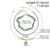 Jewelry Alloy Artificial Crystal Dragonfly Zodiac Geometric Irregular Gravel Multi Layer Necklace For Women Electroplated