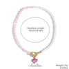 Jewelry Alloy Artificial Crystal Geometric Heart Handmade Pendant Clavicle Chain For Women