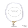 Jewelry Alloy Artificial Crystal Geometric Heart Handmade Pendant Clavicle Chain For Women