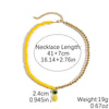 Jewelry Alloy Artificial Crystal Geometric Heart Handmade Pendant Clavicle Chain For Women