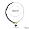 Jewelry Alloy Artificial Crystal Geometric Heart Handmade Pendant Clavicle Chain For Women