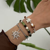 Jewelry Alloy Beaded Bracelet With Mushroom Butterfly Pendant Animal Zodiac Star Geometric Electroplating For Women