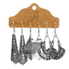 Jewelry Alloy Bohemian Style Geometric Electroplating Tassel With Pendant Earrings Set