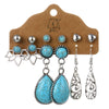 Jewelry Alloy Bohemian Style Geometric Electroplating Tassel With Pendant Earrings Set