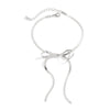 Jewelry Alloy Bow Long Anklet Simple Cold Style Women's