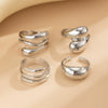 Jewelry Alloy Bracelet Irregular Shape Ins Style Grinding Angle Electroplating
