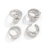 Jewelry Alloy Bracelet Irregular Shape Ins Style Grinding Angle Electroplating