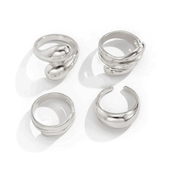Jewelry Alloy Bracelet Irregular Shape Ins Style Grinding Angle Electroplating