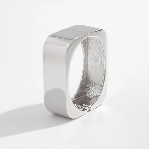 Jewelry Alloy Bracelet Irregular Shape Ins Style Grinding Angle Electroplating