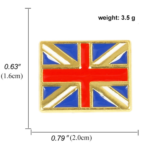 Jewelry Alloy British Flag Brooch Electroplating Unisex Fashion Personality Oil Drop Pin Garment