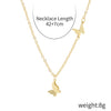 Jewelry Alloy Butterfly Necklace With Electroplating Treatment Featuring Animal Patterns