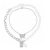 Jewelry Alloy Butterfly Necklace With Electroplating Treatment Featuring Animal Patterns