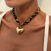 Jewelry Alloy Clavicle Chain Pendant Necklace Geometric Style Electroplating