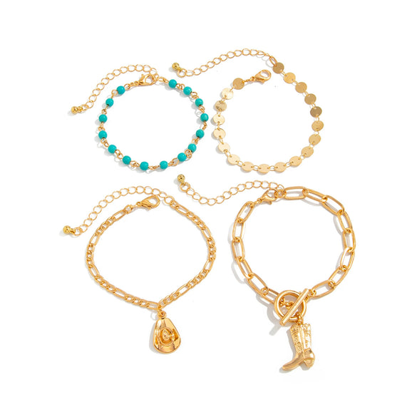 Jewelry Alloy Copper Iron Crystal Punk Geometric Electroplated Clavicle Chain