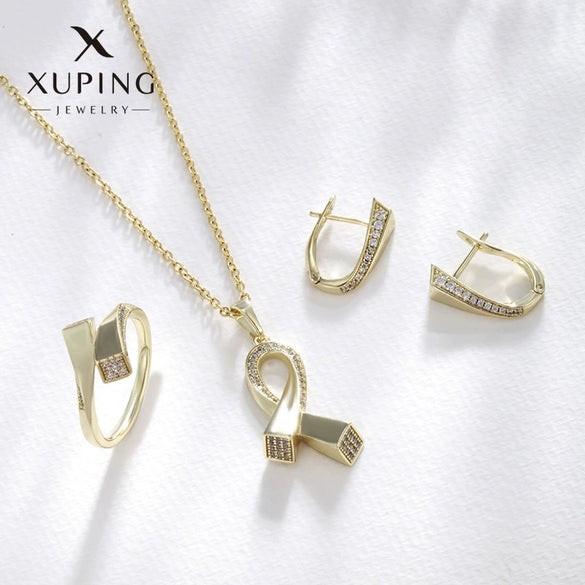 Jewelry Alloy Copper Zinc Alloy Electroplated Letter Style For Women