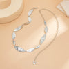 Jewelry Alloy Corrugated Geometric Leaf Body Chain Pop Style Lobster Clasp For Female