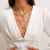 Jewelry Alloy Crystal Clavicle Chain With Sunflower Geometric Pattern And Electroplating Process In Sweet Style For Women