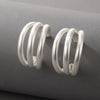 Jewelry Alloy Cshaped Semicircle Geometric Electroplated Earrings
