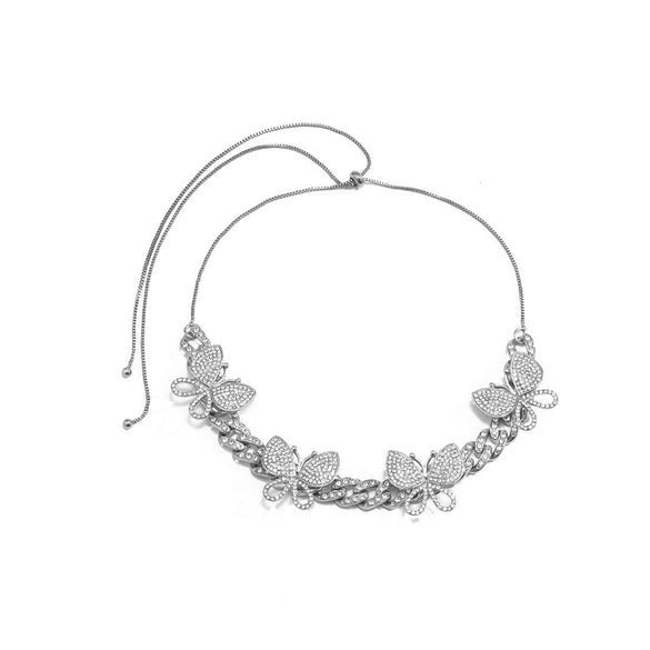 Jewelry Alloy Cuban Chain Necklace With Animals And Zodiac Pattern Retro Exaggerated Style