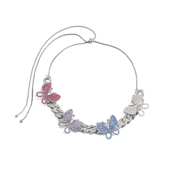 Jewelry Alloy Cuban Chain Necklace With Animals And Zodiac Pattern Retro Exaggerated Style