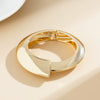 Jewelry Alloy Curved Smooth Spring Irregular Ins Style Electroplated Bracelet