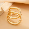 Jewelry Alloy Curved Smooth Spring Irregular Ins Style Electroplated Bracelet