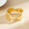 Jewelry Alloy Curved Smooth Spring Irregular Ins Style Electroplated Bracelet
