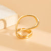 Jewelry Alloy Curved Smooth Spring Irregular Ins Style Electroplated Bracelet