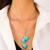 Jewelry Alloy Devil's Eye Geometric Handmade Bohemian Style Necklace For Women