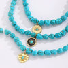 Jewelry Alloy Devil's Eye Geometric Handmade Bohemian Style Necklace For Women