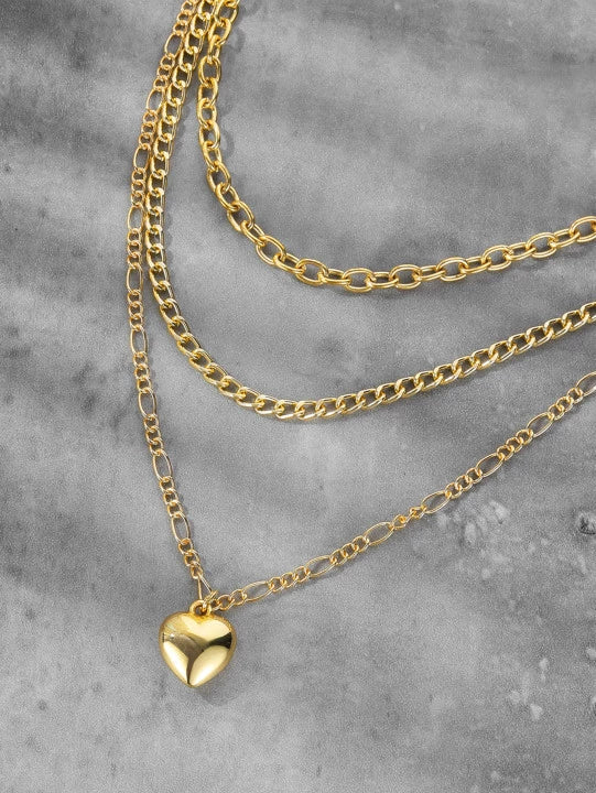 Jewelry Alloy Doublelayer Clavicle Chain Snake Pendant Necklace With Geometric Pattern And Dripping Oil Design For Women