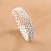Jewelry Alloy Elastic Bracelet Women's Diamond Round Style