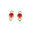 Jewelry Alloy Electroplating Double Hanging Diamond Cup Pearl Pendant Earrings Necklace Accessories With Line Pattern