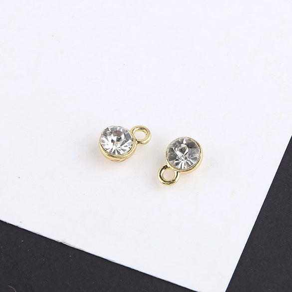 Jewelry Alloy Electroplating Double Hanging Diamond Cup Pearl Pendant Earrings Necklace Accessories With Line Pattern