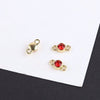 Jewelry Alloy Electroplating Double Hanging Diamond Cup Pearl Pendant Earrings Necklace Accessories With Line Pattern