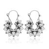 Jewelry Alloy Electroplating Geometric Semicircular Cshaped Fanshaped Earrings With Spider Web Pattern